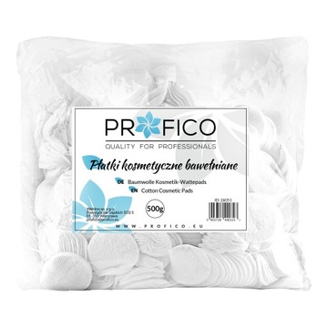 PŁATKI KOSMETYCZNE WACIKI BAWEŁNIANE Demakijaż Oczy Manicure 500g 1200 szt