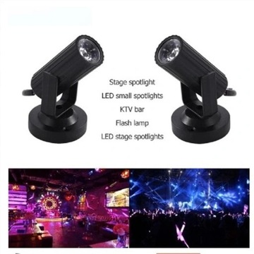Светодиодный сценический светильник RGB мощностью 1 Вт, легкий портативный
