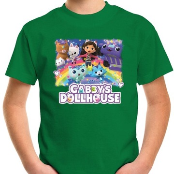 T-SHIRT KOSZULKA DLA DZIECKA KOCI DOMEK GABI 164 SUPER JAKOŚĆ