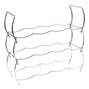 STOJAK NA WINO DO WINA CHROMOWANY METALOWY NA 12 BUTELEK