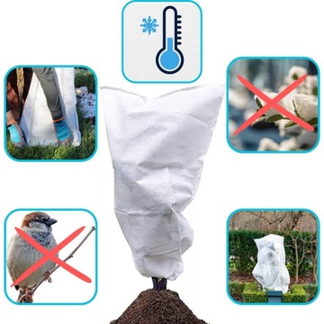 Капюшон зимний защитный Агротекстиль Белый Прочный Прочный 1шт 1,1х0,8м