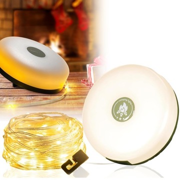 LAMPA TURYSTYCZNA LED BIWAKOWA POD NAMIOT ŚWIETLNYMI 10M IPX4