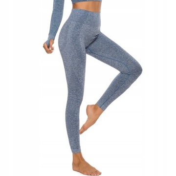 СПОРТИВНЫЕ ЛЕГИНГИ БЕСШОВНЫЕ С ВЫСОКОЙ ПОСАДКОЙ FITNESS L