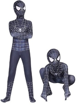 STRÓJ PRZEBRANIE KOSTIUM SPIDERMAN BLACK 116/122