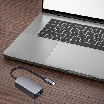 Адаптер Ethernet Алюминиевая оболочка Кабель Plug and Play Сетевой концентратор USB-порт