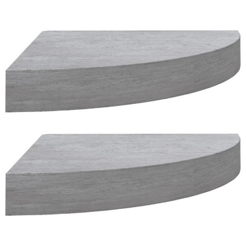 Półka narożna MDF metal 25x25x3,8cm szarość betonu
