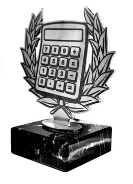 Statuetka Metalowa - Mistrz Matematyki