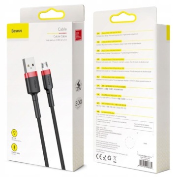 КАБЕЛЬ BASEUS STRONG FAST USB - MICRO USB КАБЕЛЬ С ДВУХСТОРОННЕЙ ОПЛЕТКОЙ 2A 3M