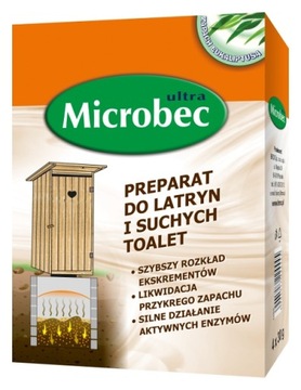 Preparat do latryn i suchych toalet Microbec 4x30g