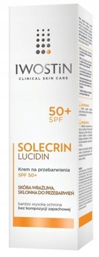 IWOSTIN SOLECRIN LUCIDIN KREM PRZEBARWIENIA SPF50+