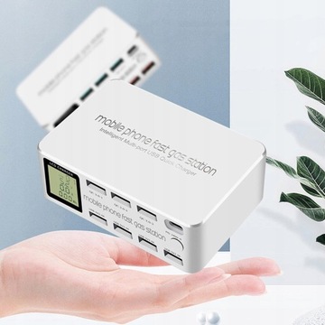 8-portowa inteligentna ładowarka USB 100 W Quick