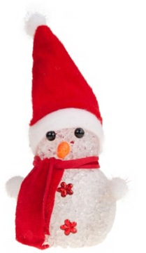 BAŁWANEK LED AKRYLOWY ŚWIECĄCY OZDOBNA ŚWIĄTECZNA