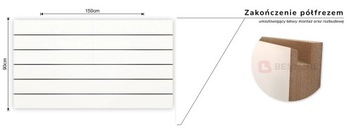 ПАНЕЛЬ НАСТЕННАЯ Spacewall Best-Line 150х90см 5 БАТТЕРС БЕЛЫЙ