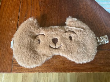 OPASKA na oczy MASKA do SPANIA SNU RELAKSU MASECZKA miś misiek misio plusz