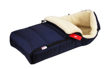 BabyLux K12 ŚPIWÓR DO WÓZKA OWCZA WEŁNA 90 cm granat