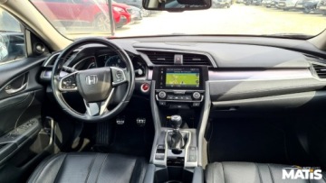 Honda Civic X Sedan 4d 1.5 VTEC Turbo 182KM 2017 Honda Civic 1.5T 183KM manual navi skora 2xPDC szyberadch 1 rej 2018R asys, zdjęcie 3