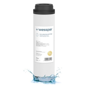 Filtr wkład przepływowy odżelaziający wodę Wessper 10