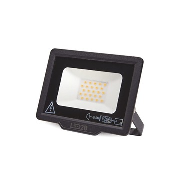 Naświetlacz LED oprawa halogenowa 20W 1600lm czarna IP65 Kobi