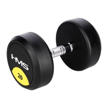 HANTEL GUMA OKRĄGŁY 20 KG HMS HG PRO HANTLA GUMOWA HANTEL GUMOWY SPORT