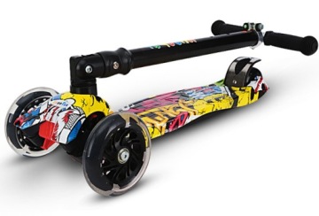 ТРЕХКОЛЕСНЫЙ БАЛАНСИРОВОЧНЫЙ СКУТЕР, ОСВЕЩЕНИЕ, СВЕТОДИОДНЫЕ КОЛЕСА, ТОРМОЗ ГРАФФИТИ