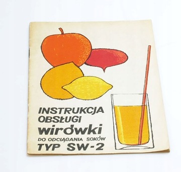 INSTRUKCJA OBSŁUGI WIRÓWKI TYP SW-2