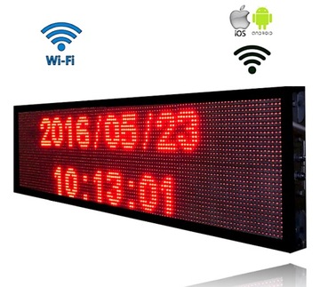 Wyświetlacz dwustronny, reklama Led, tablica led Wi FI, pod Android , iOs.