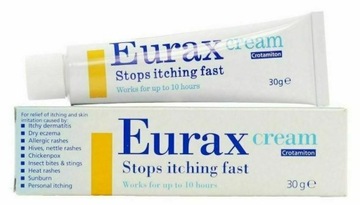 EURAX Krem Na Świąd Świerzb Wysypke Alergiczną Łuszczyce Opażenia EURAX 30g