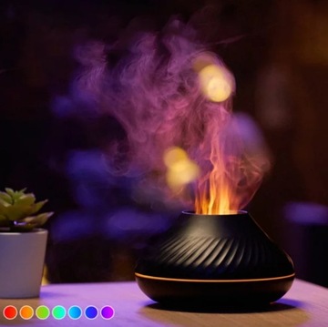NAWILŻACZ POWIETRZA DYFUZOR AROMA WULKAN 7 LED