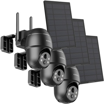 KAMERA SOLARNA OBROTOWA ZEWNĘTRZNA IP WIFI 5MP x 3