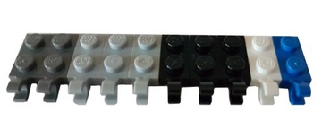 LEGO 63868 PŁYTKA 1X2 Z UCHWYTEM MIX KOLOR 10 SZT