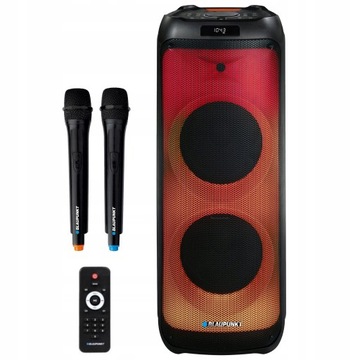 GŁOŚNIK BT POWER AUDIO 1600W 2 MIKROFONY BEZP. PILOT BLAUPUNKT PB12DB