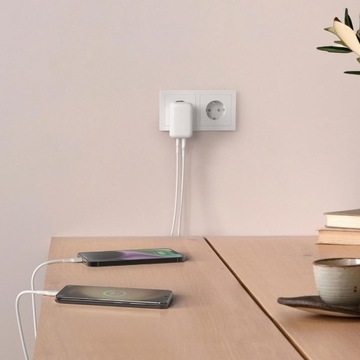 Belkin - Угловое настенное зарядное устройство, USB-C PD 3.1 PPS 3A 30 Вт / USB-A 12 Вт