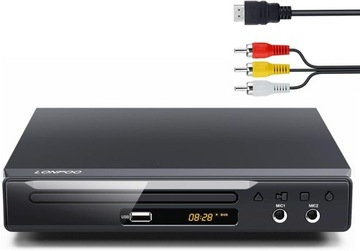 LONPOO DVD Player do TV z HDMI & SCART & USB & MIC* 2 porty N740