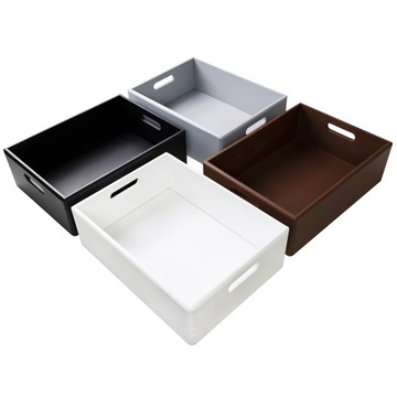 Деревянный ящик, черный ящик для организации хранения, 40х30х13см.