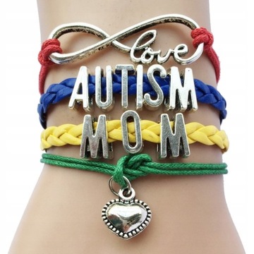 Styl wielokolorowy Infinity Love Autyzm Mom Awaren