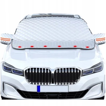 Przeciwsłoneczna Osłona na szybę lusterka mata antyszronowa z magnesami