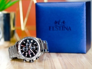 PÁNSKE HODINKY FESTINA F20463/4 CHRONOGRAPH 100M