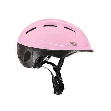 Велосипедный шлем NILS для девочек, защитный, регулируемый, вентилируемый, 48–52 см