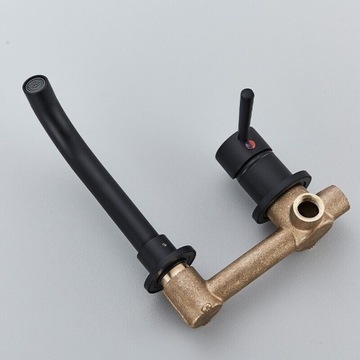 Черный смеситель для раковины, смеситель для ванной комнаты