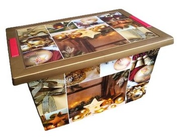 OZDOBY ŚWIĄTECZNE 100SZT LAMPKI LED + SKRZYNIA !!!