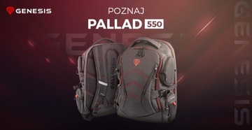 GENESIS Palladium 550 Рюкзак для ноутбука 17,3 дюйма + сумка на шнурке