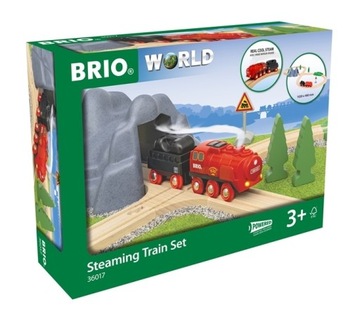 Brio World Zestaw z Kolejką na Parę na Baterię