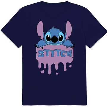 T-SHIRT KOSZULKA STITCH 140 146 JAKOŚĆ JAKOŚĆ