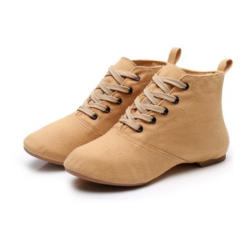 Baleriny Sznurowane buty jazzowe z wysoką cholewką B237-120