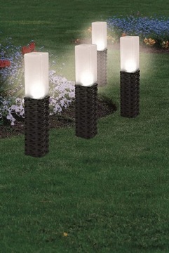 СОЛНЕЧНЫЕ САДОВЫЕ ЛАМПЫ СОЛНЕЧНЫЕ 4 шт., 43 см