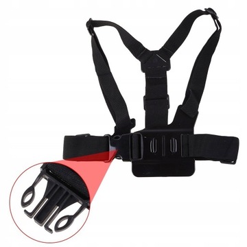 Szelki uchwyt Chest Mount do GOPRO HERO 12 11 10 9 8 7 mocowanie uprząż