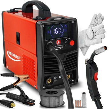 Spawarka inwertorowa MIGOMAT MIG MAG FLUX MMA Weldman MINI 160A bezgazowa