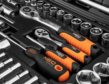 НЕО Набор ключей 150 шт. 1/2', 1/4' 10-210