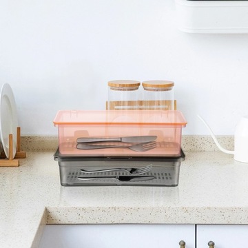 Storage Cubes Крышка Контейнер для посуды с выдвижным ящиком