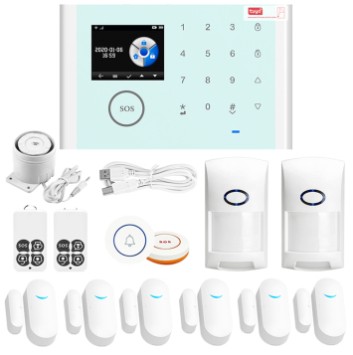 SYSTEM ALARMOWY WI-FI GSM DETEKTORY 433 MHZ TFT